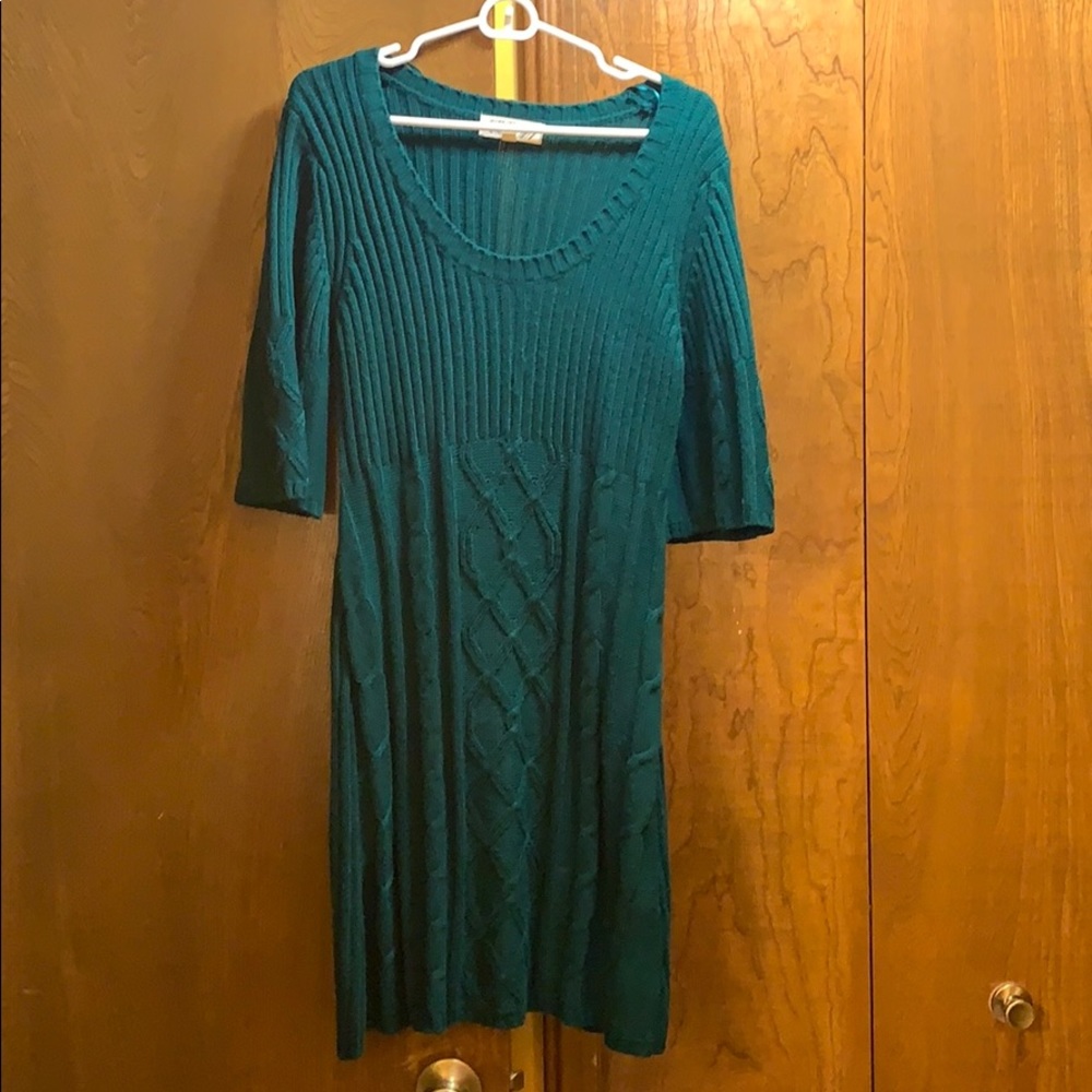 Kelly Green Sweater Dress